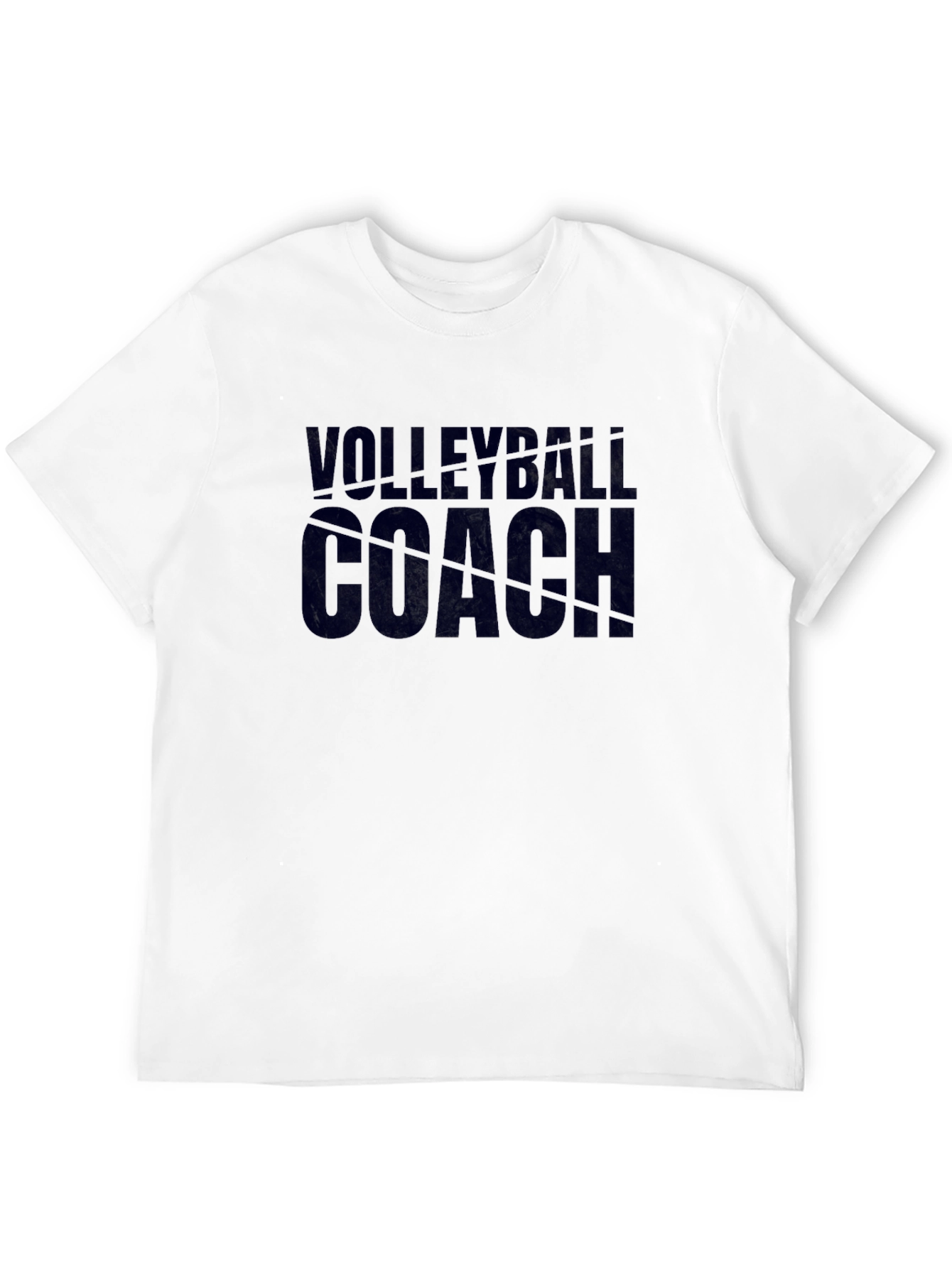 Volleyball Coach Graphic Tee - Black
