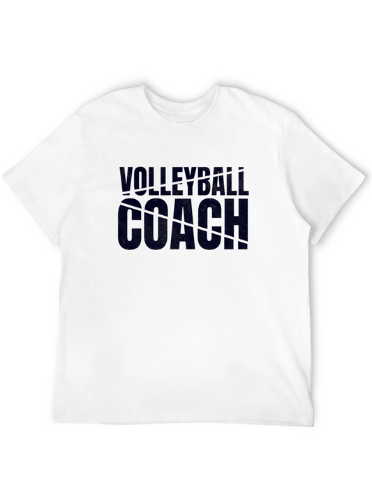 Volleyball Coach Graphic Tee - Black