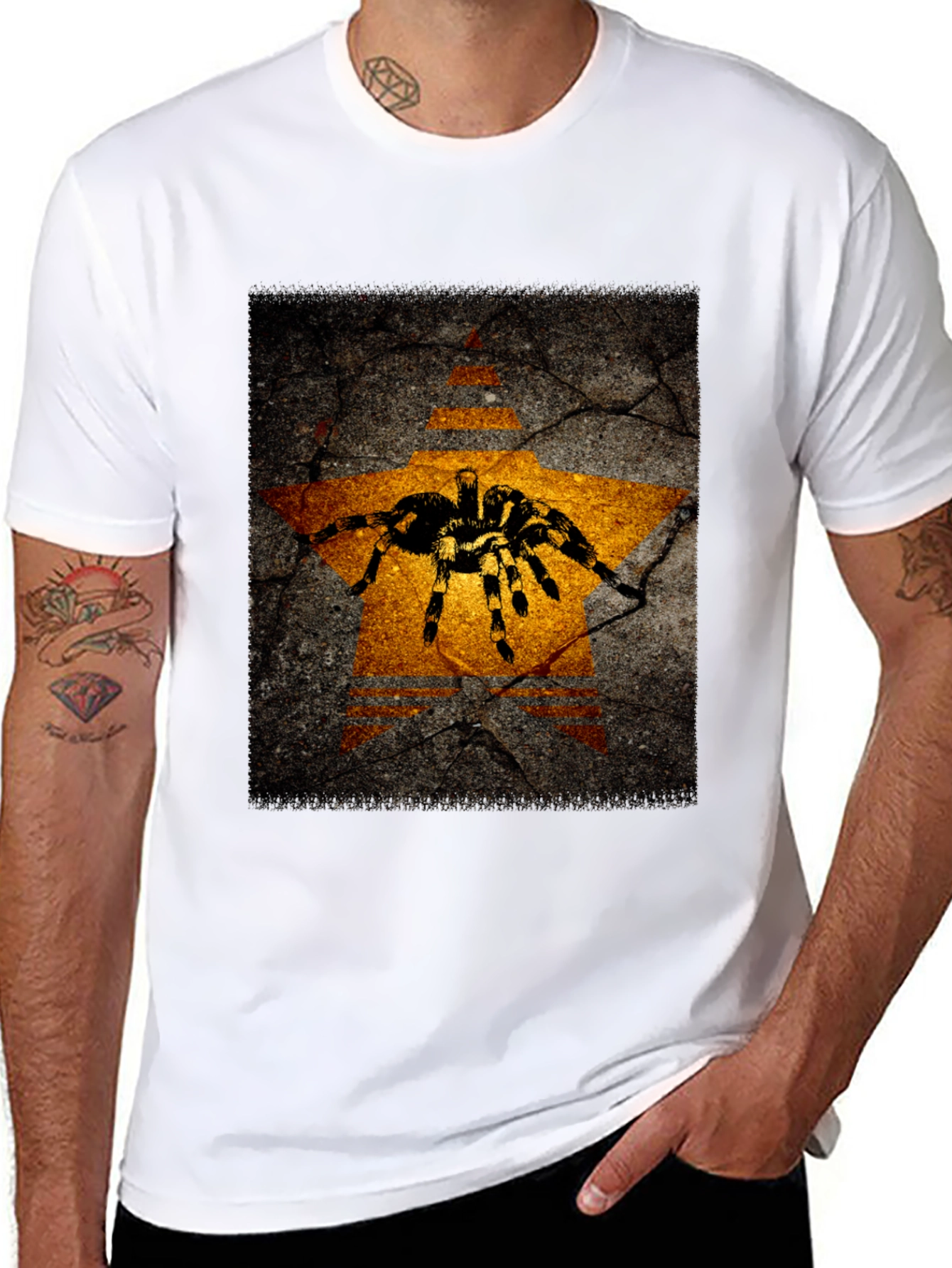 Tarantula Star Graphic Black T-Shirt