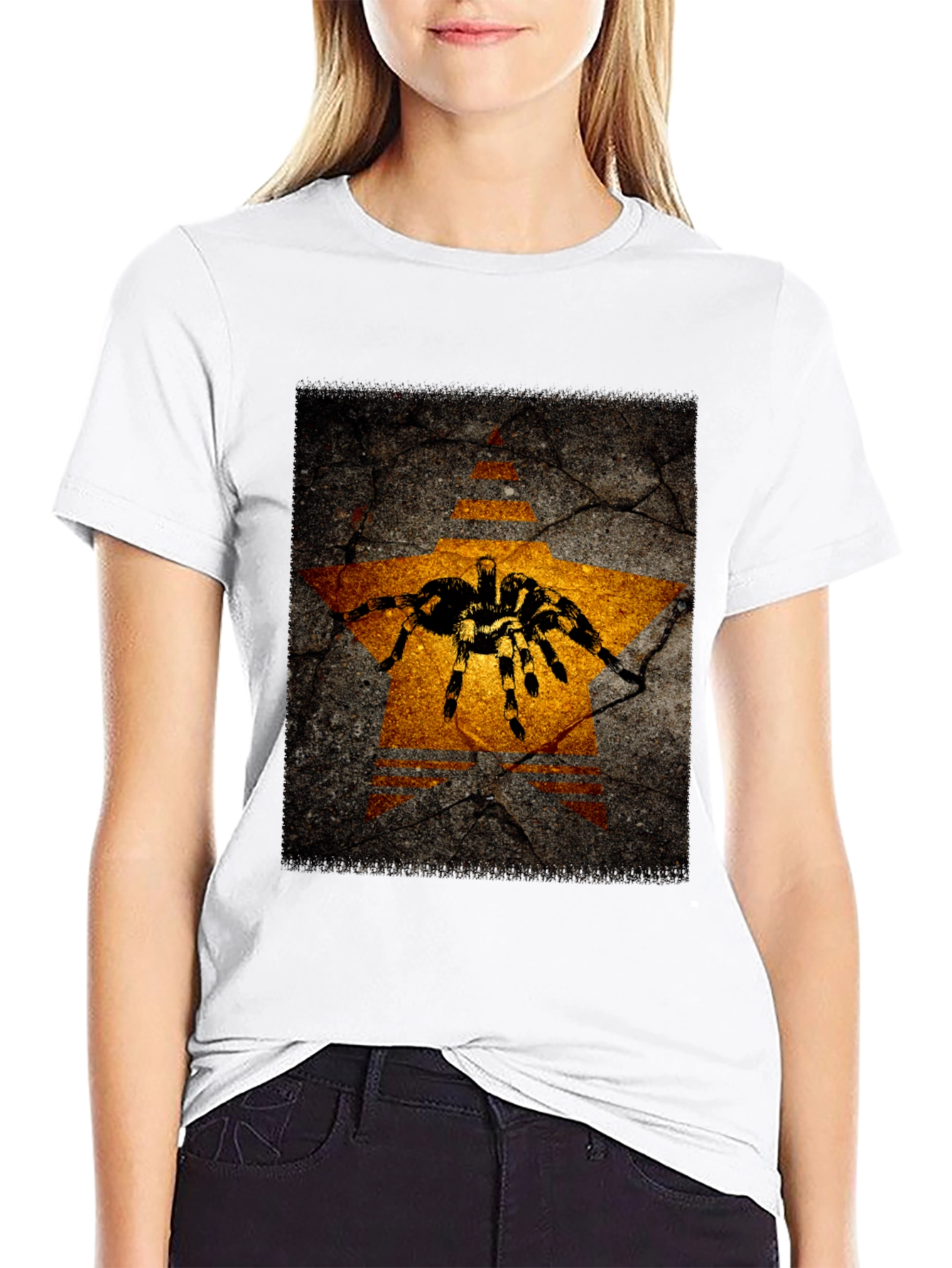 Tarantula Star Graphic Black T-Shirt