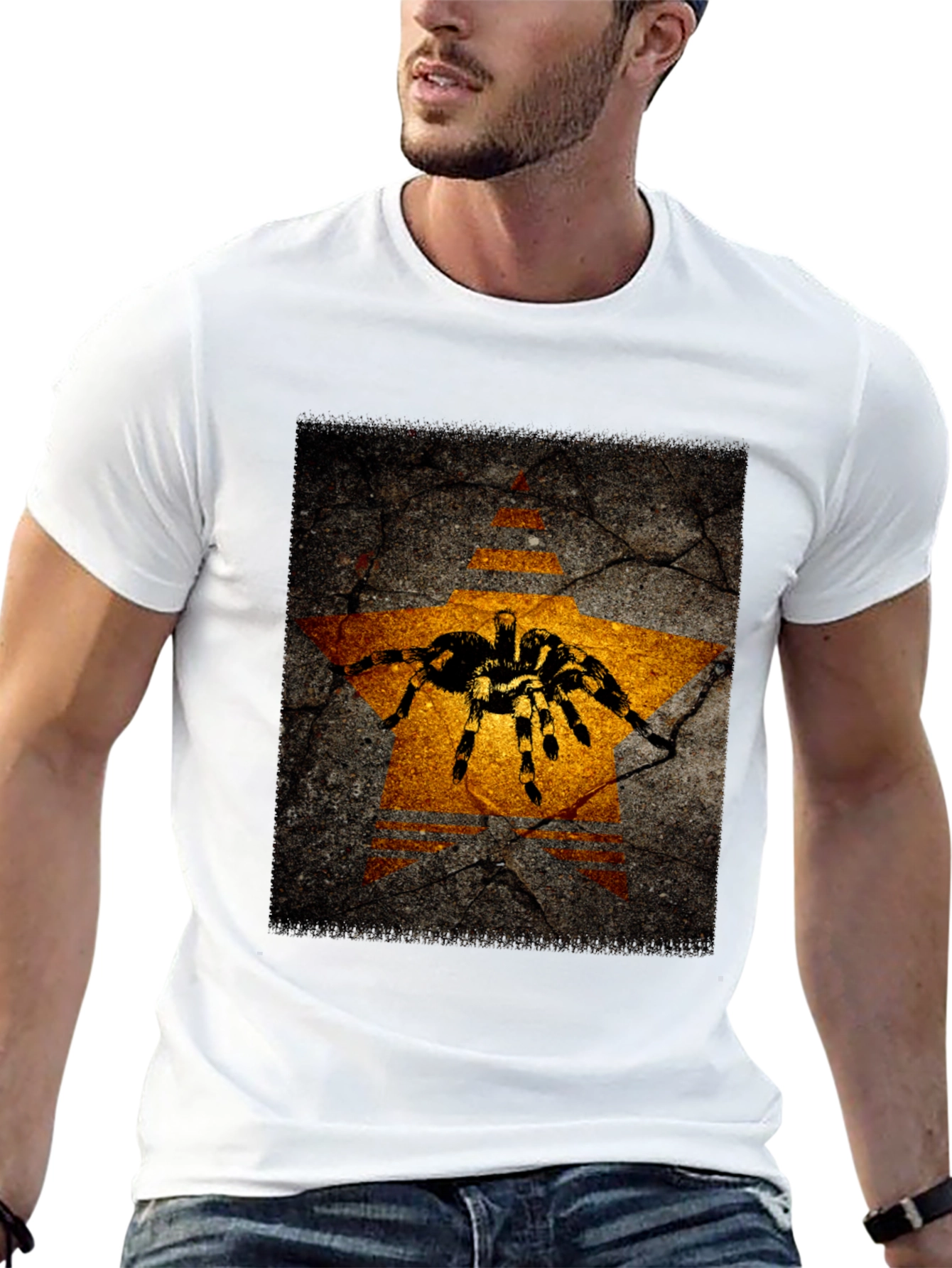 Tarantula Star Graphic Black T-Shirt