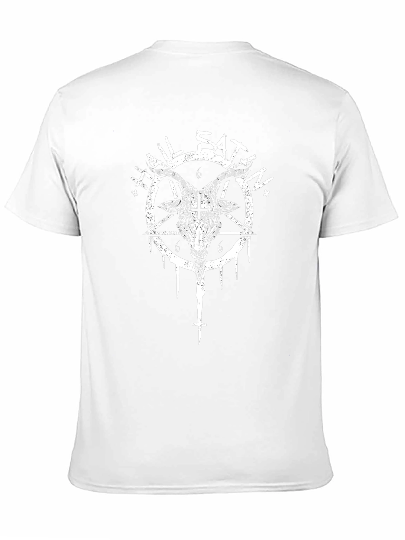 Hail Satan Goat Head Graphic T-Shirt