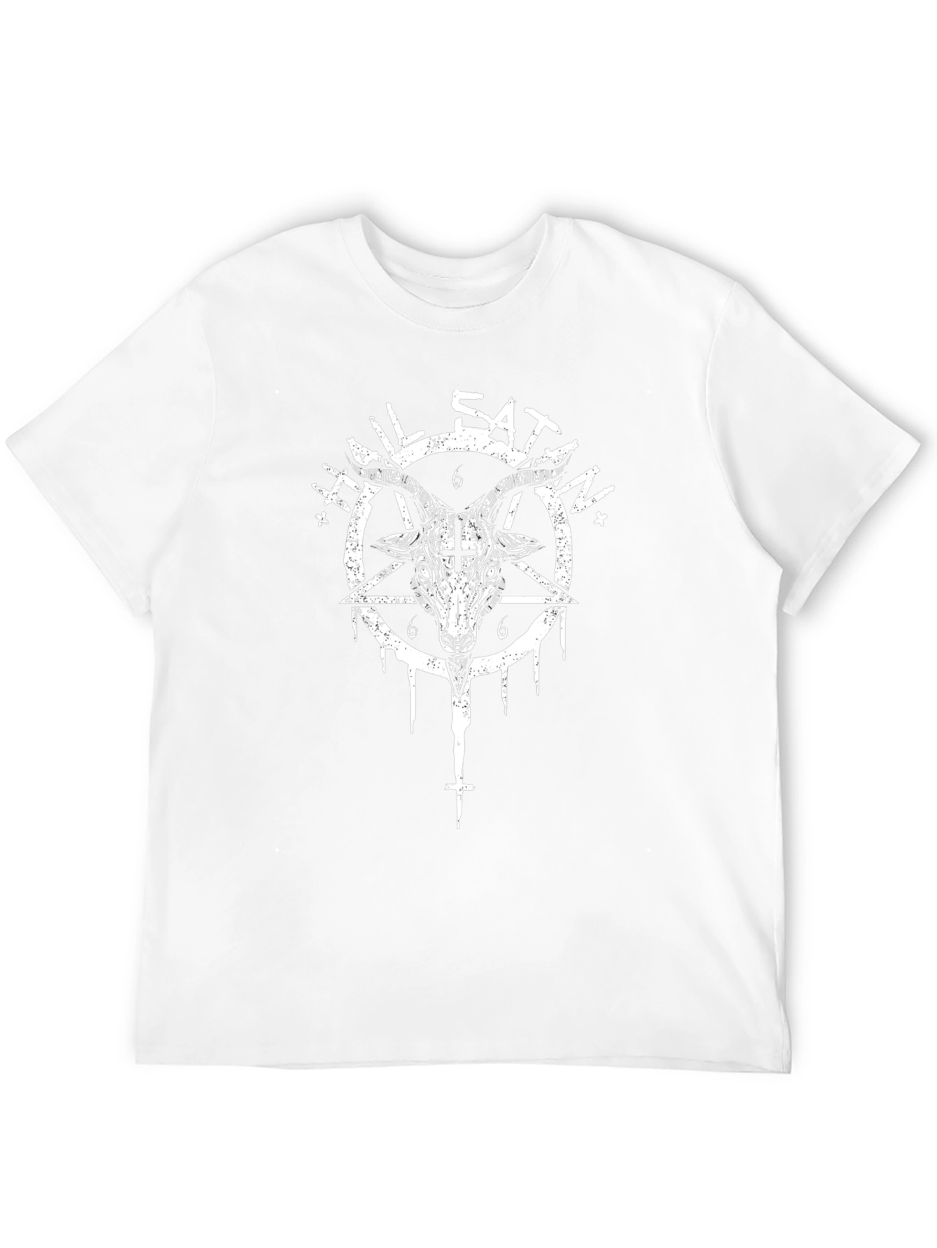 Hail Satan Goat Head Graphic T-Shirt