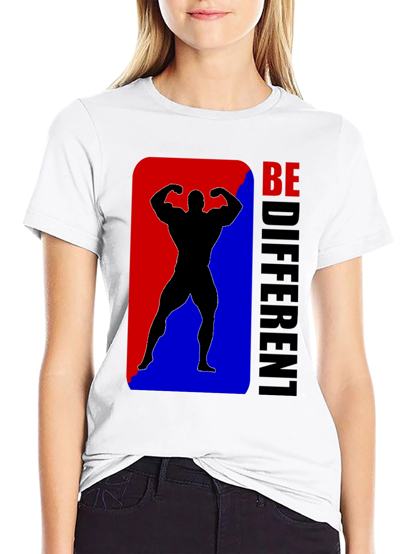 Be Different Bodybuilder Graphic Tee