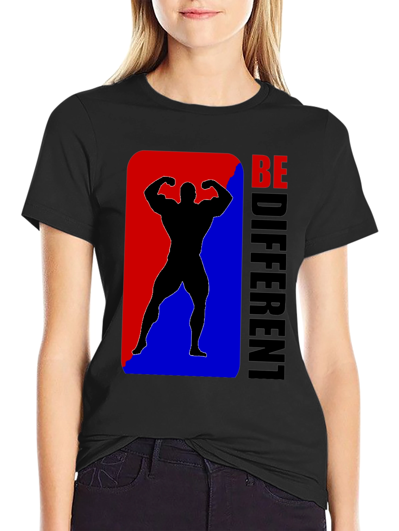 Be Different Bodybuilder Graphic Tee