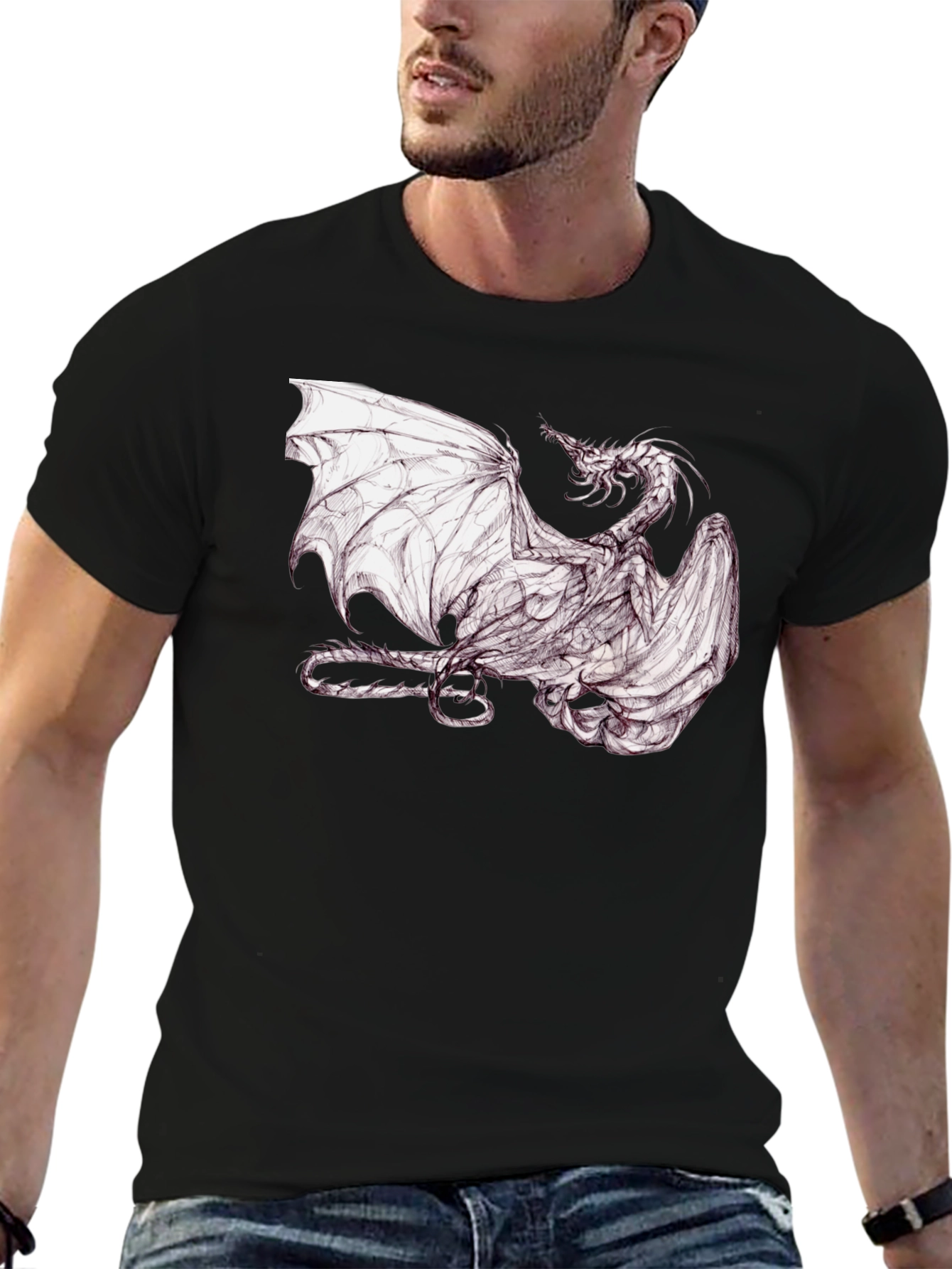 Dragon Graphic T-Shirt - Fantasy Tee
