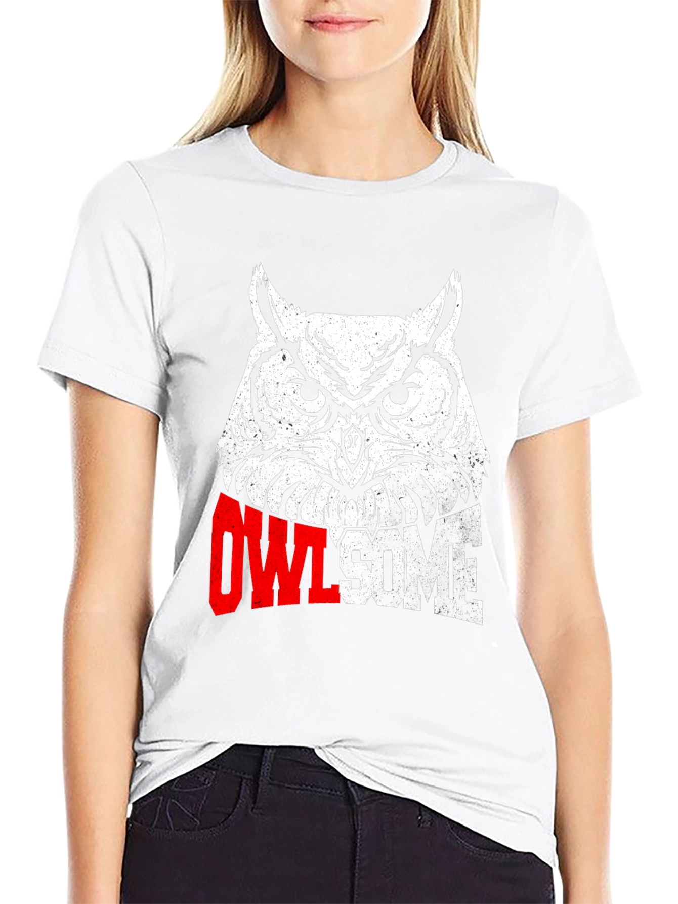 Owl-some Graphic Print T-Shirt