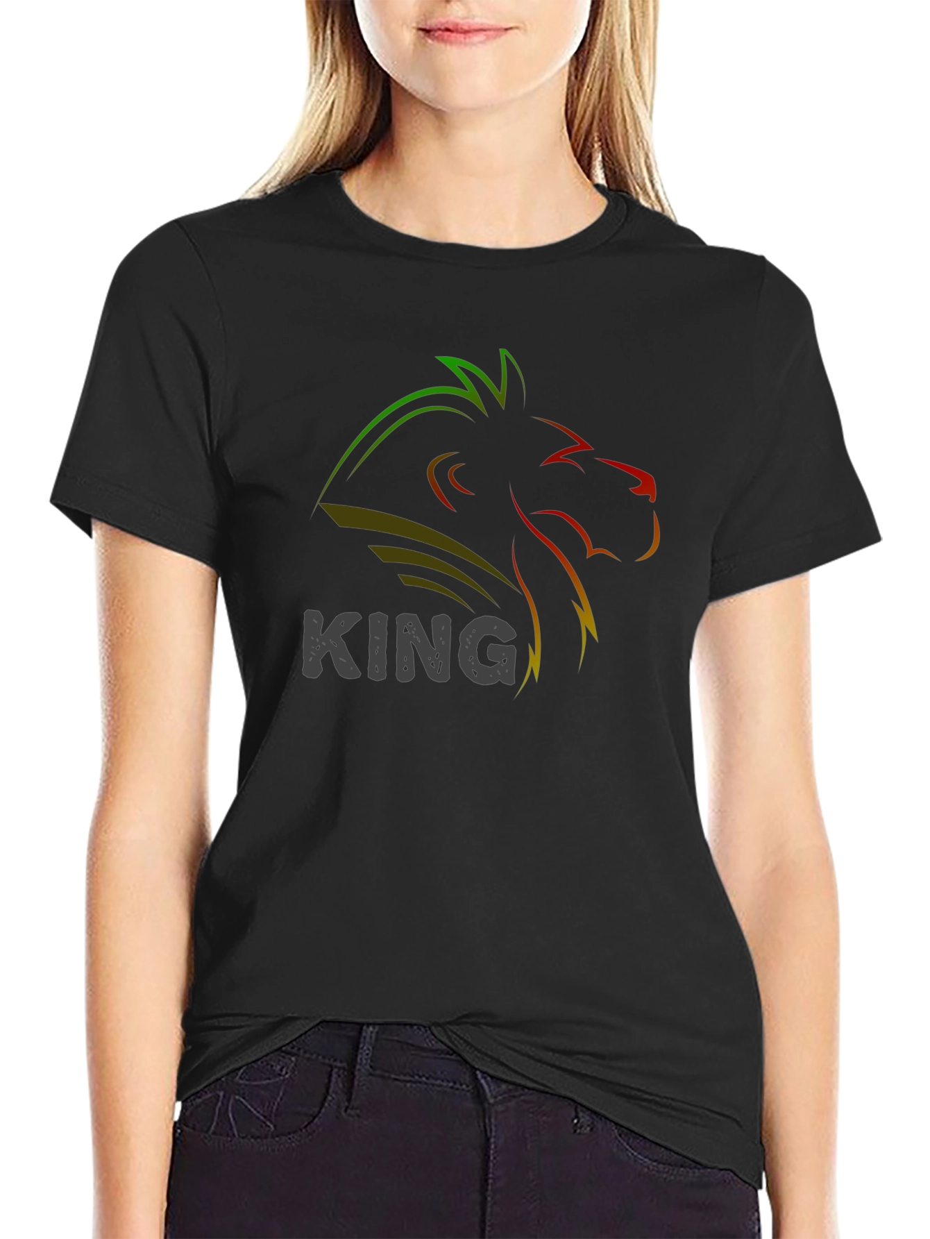 Lion King Graphic Black T-Shirt
