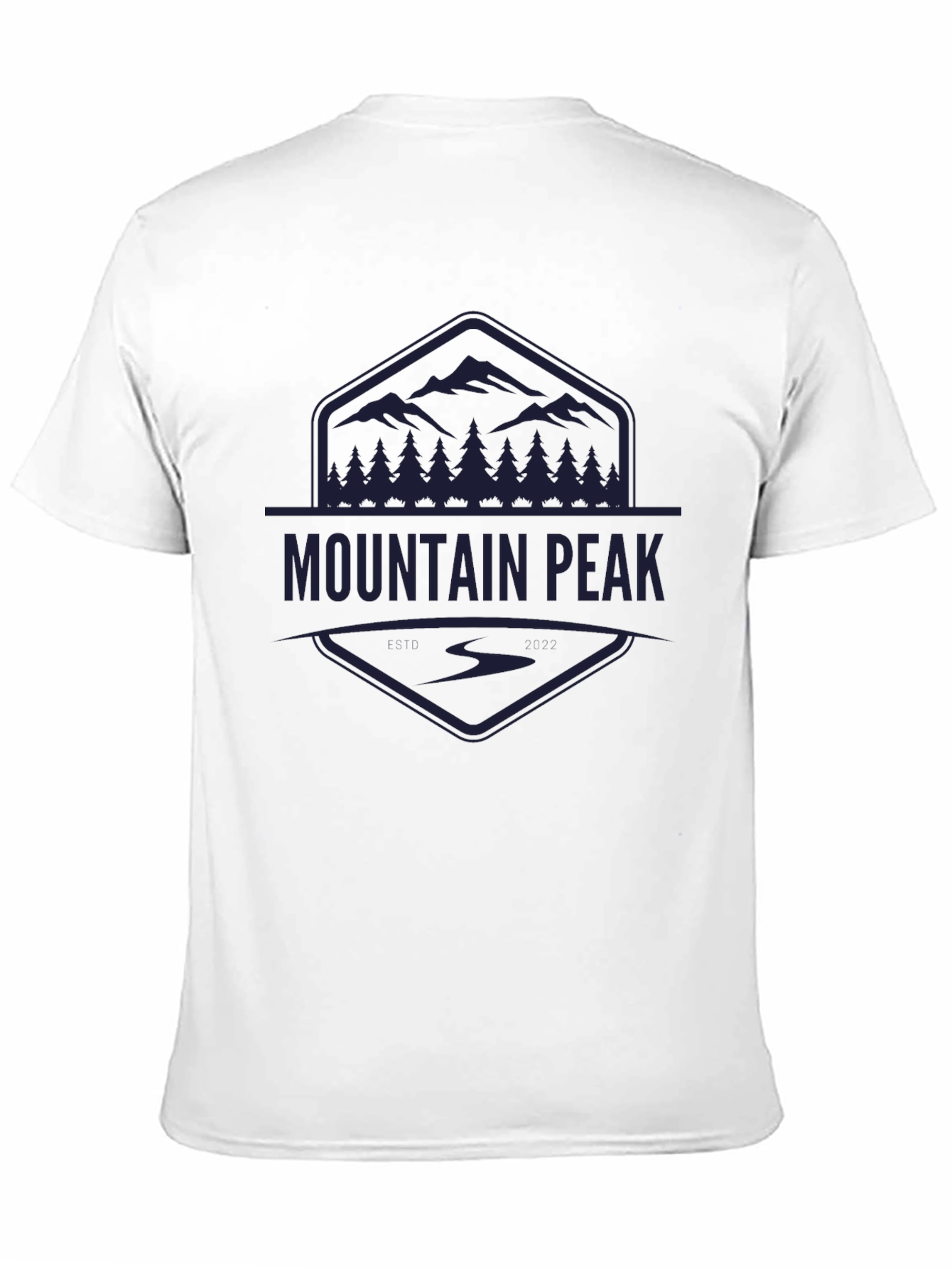 Mountain Peak Graphic Black Tee - Adventure Ready