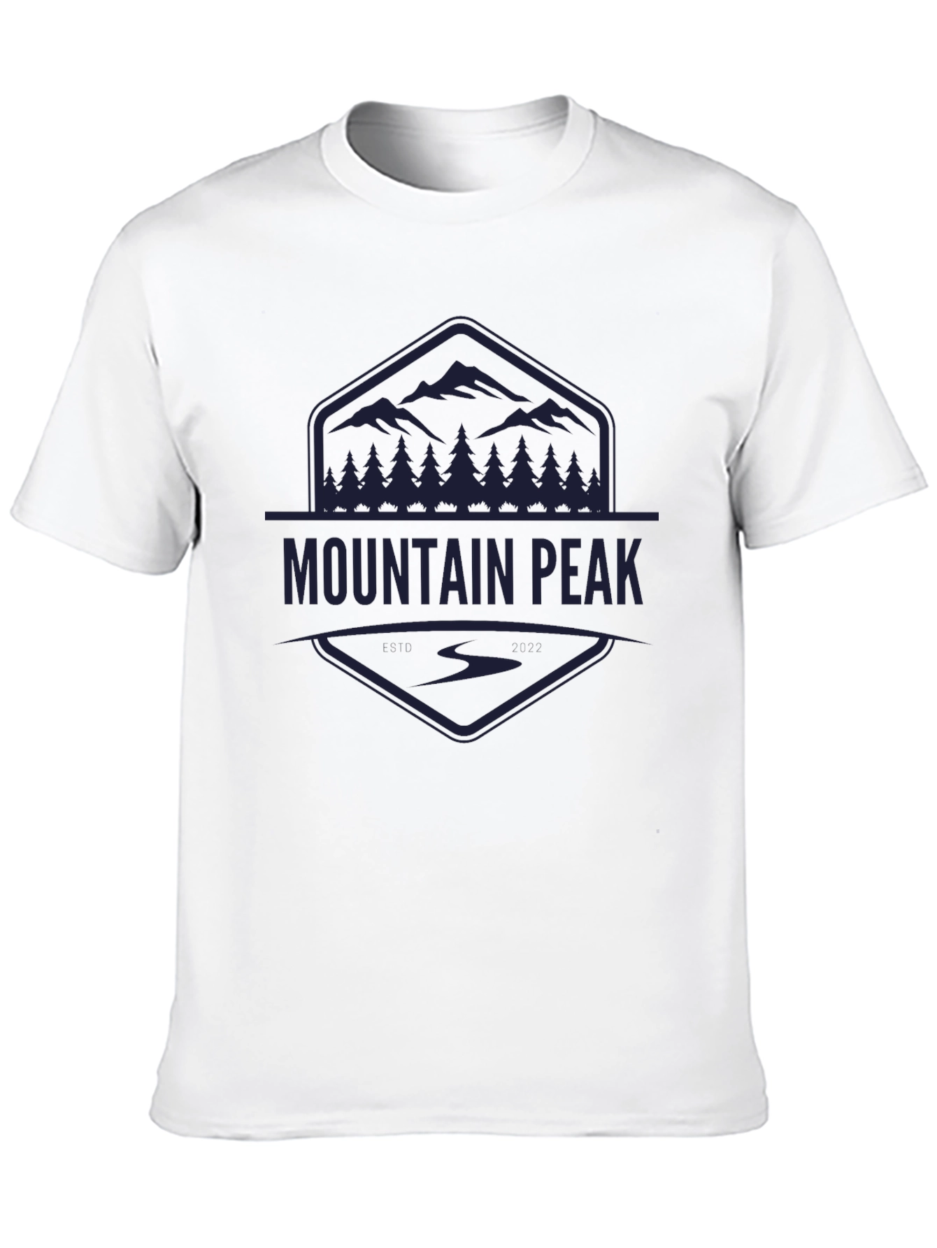 Mountain Peak Graphic Black Tee - Adventure Ready