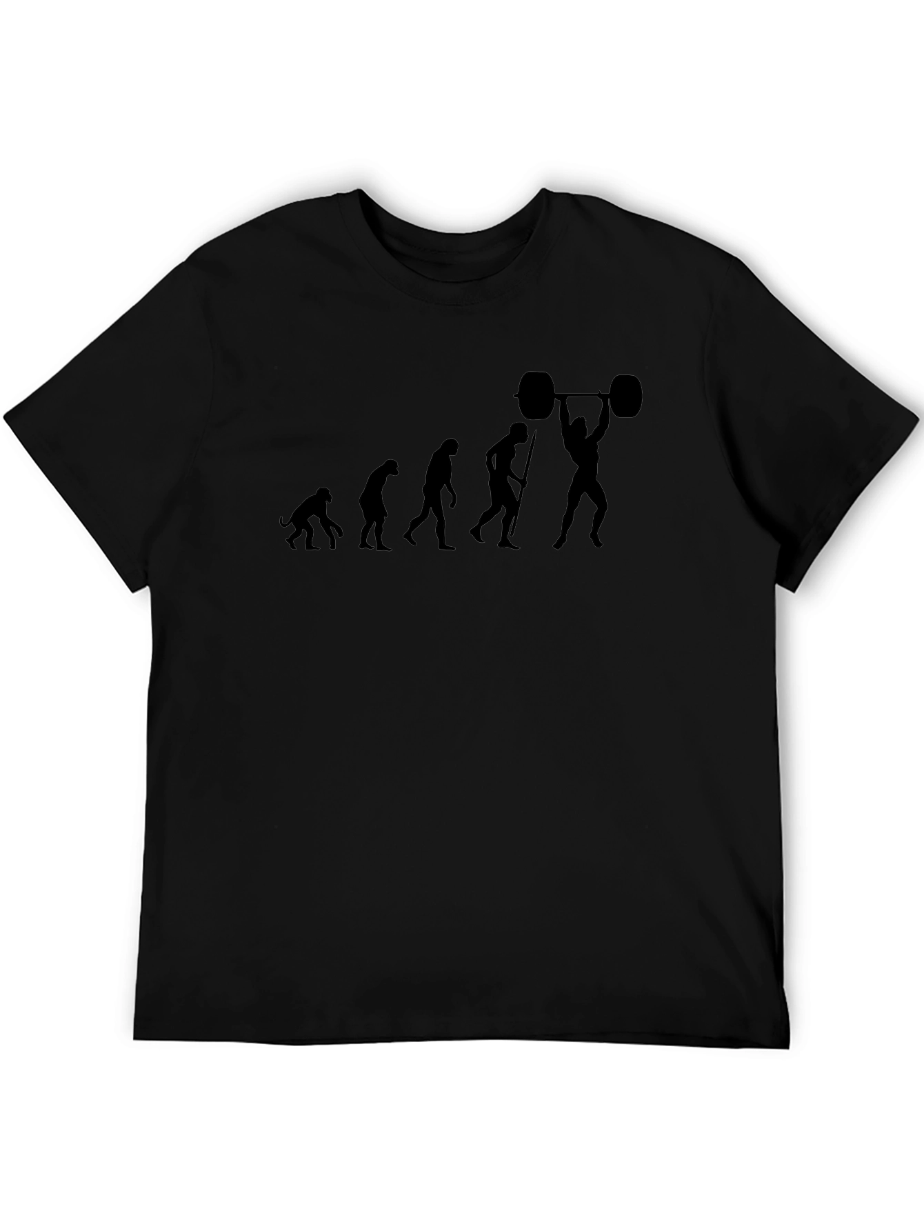 Evolution of Weightlifting Black T-Shirt