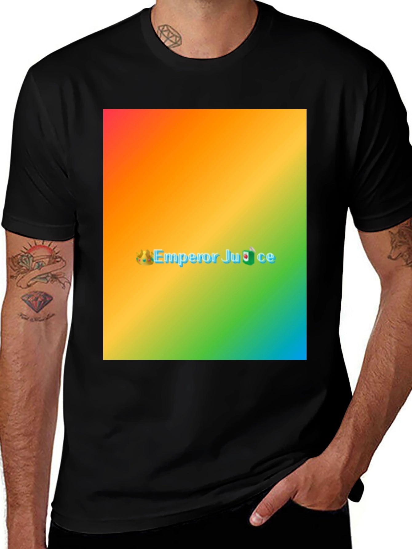 Emperor Juice Rainbow T-Shirt - Novelty Graphic Tee