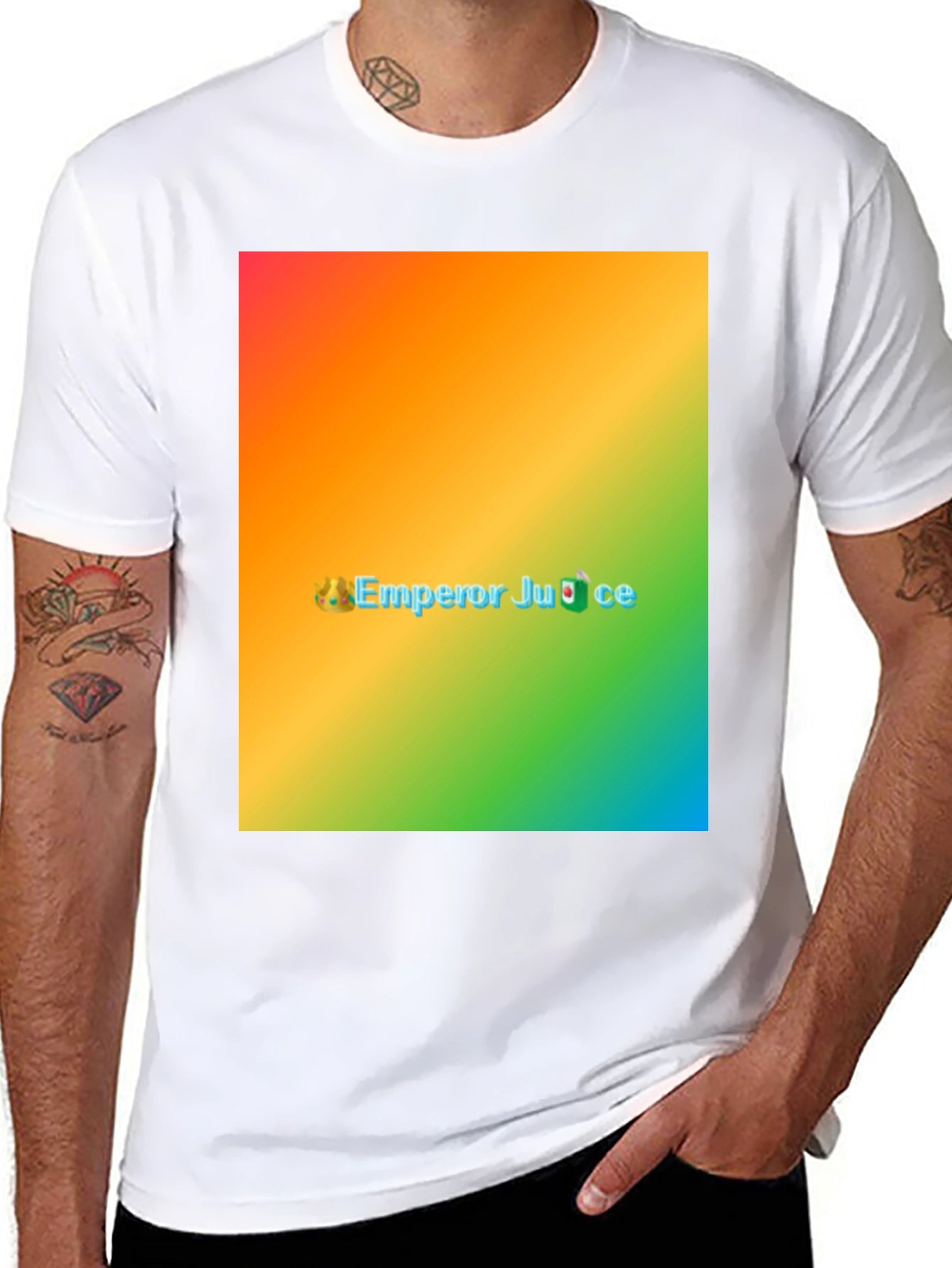 Emperor Juice Rainbow T-Shirt - Novelty Graphic Tee