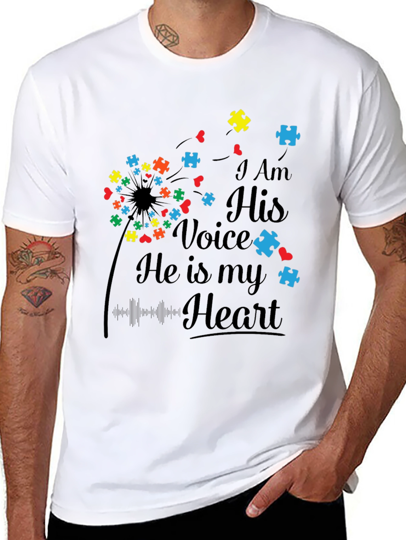 Autism Awareness I Am His Voice T-Shirt
