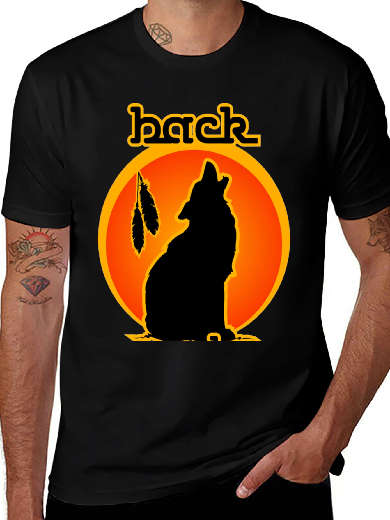 Wolf Silhouette Graphic Tee