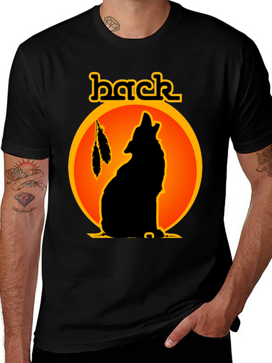 Wolf Silhouette Graphic Tee