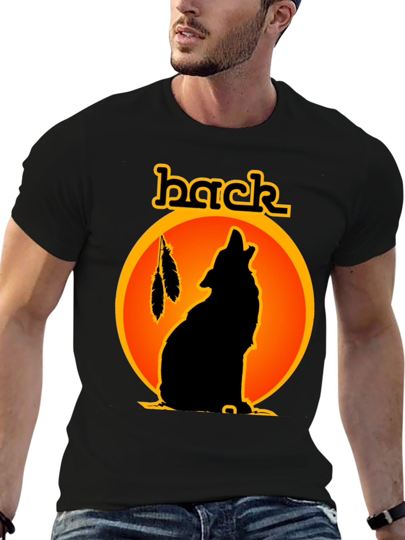 Wolf Silhouette Graphic Tee