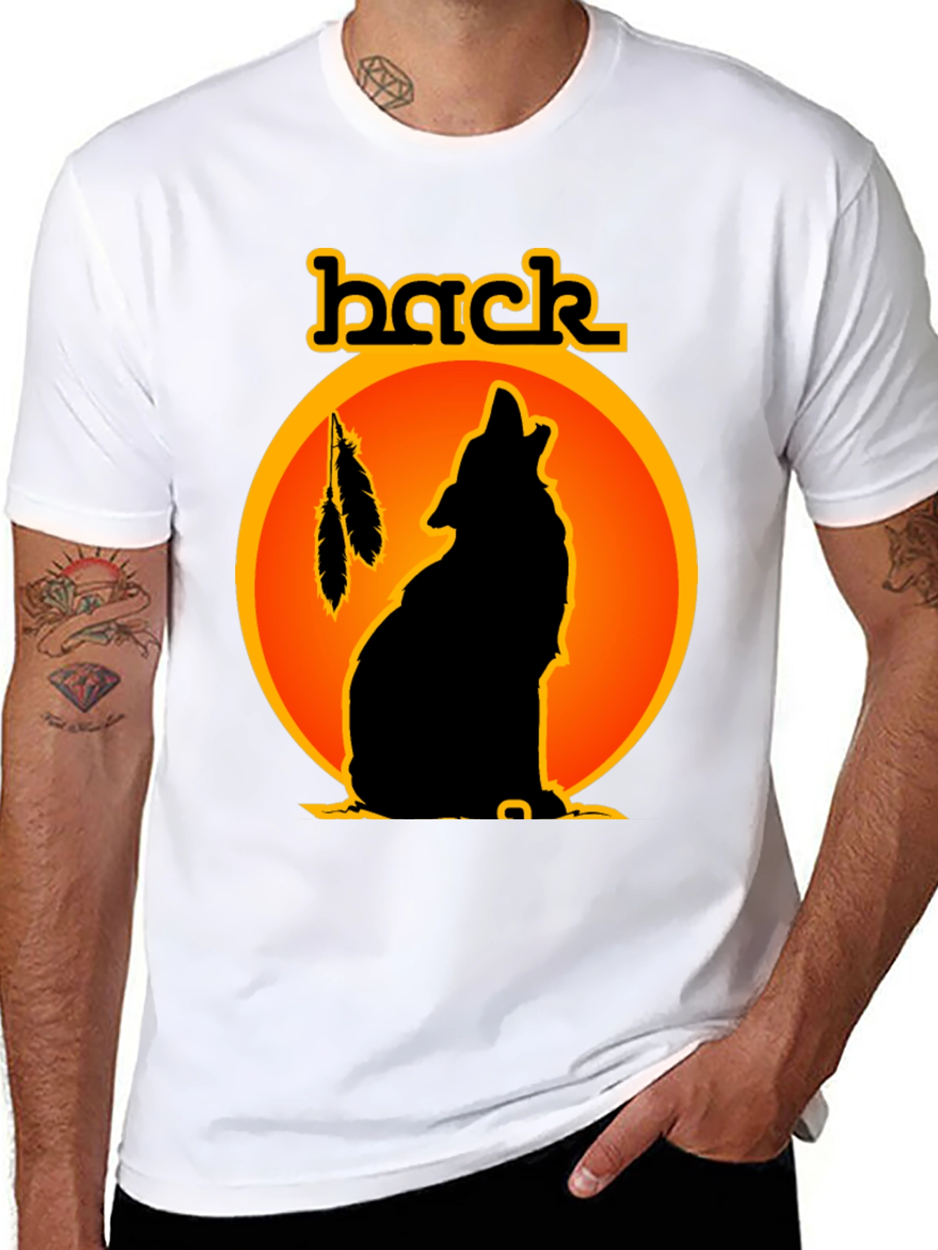 Wolf Silhouette Graphic Tee