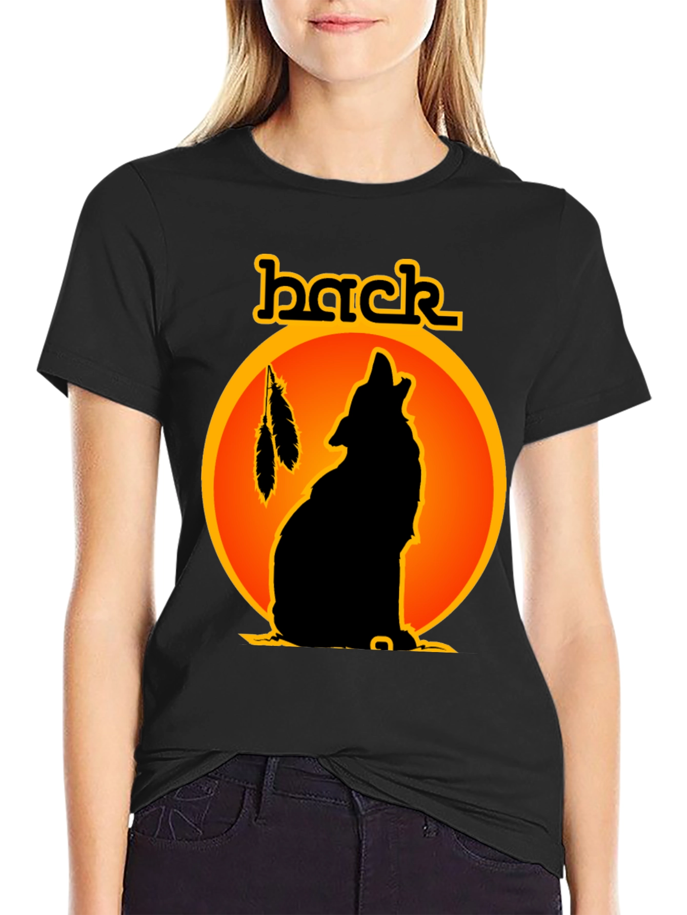Wolf Silhouette Graphic Tee