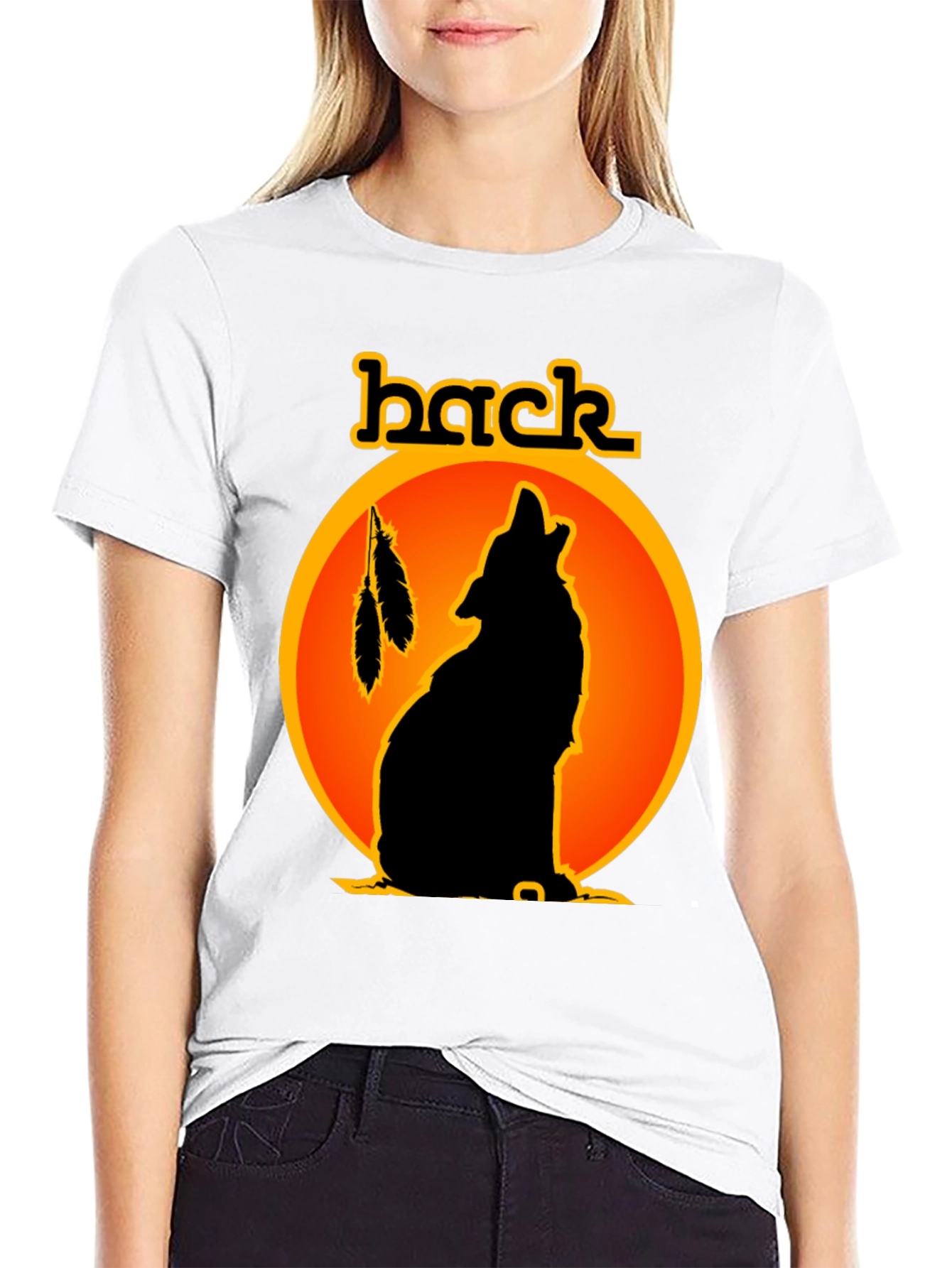 Wolf Silhouette Graphic Tee