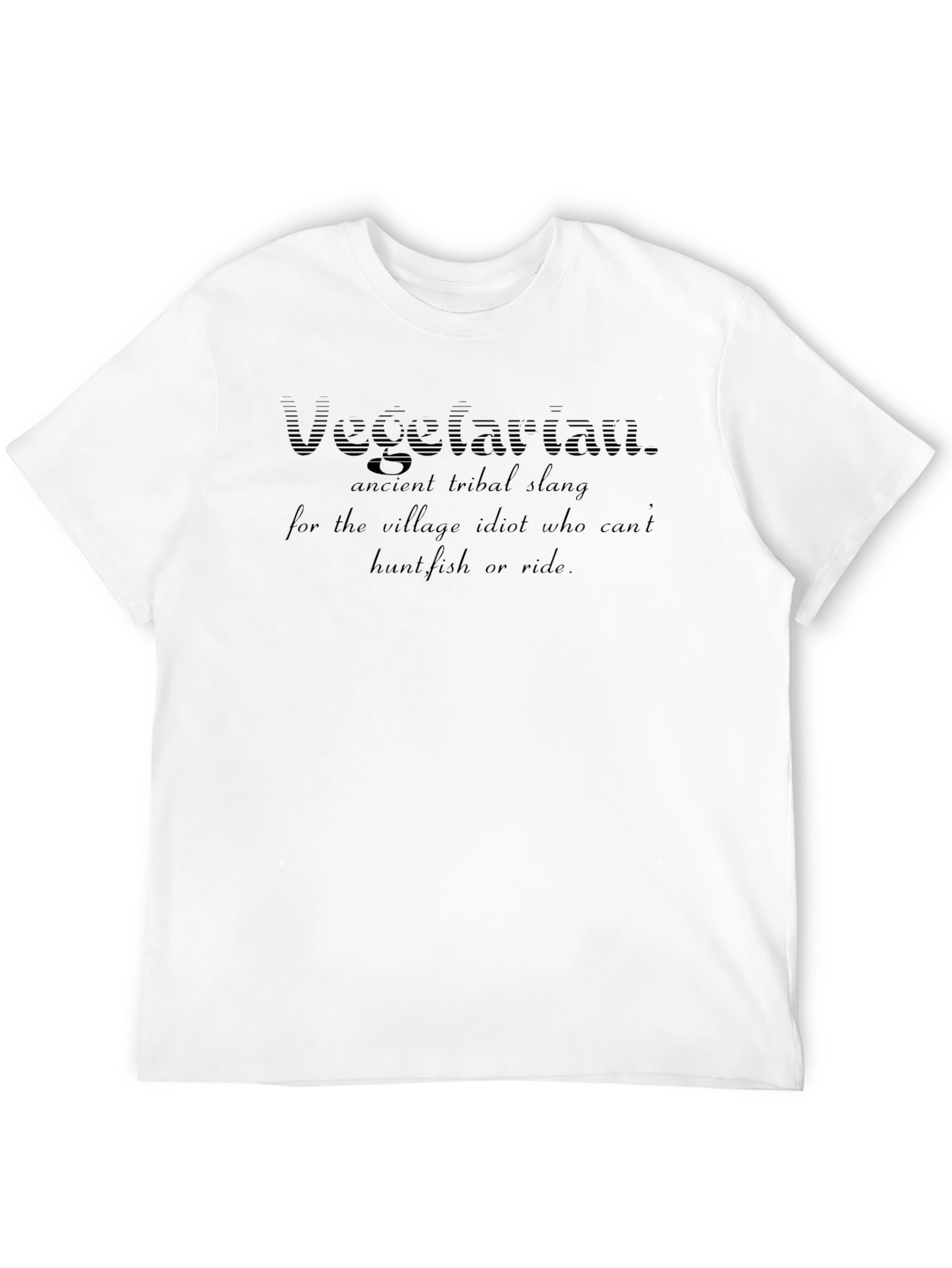 Vegetarian Definition T-Shirt - Humorous Tribal Slang Tee