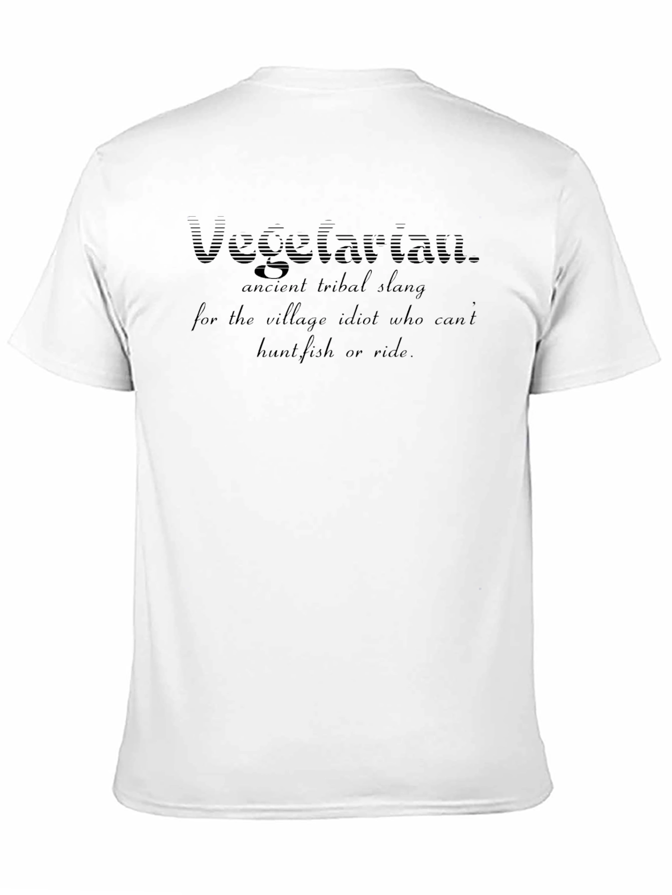 Vegetarian Definition T-Shirt - Humorous Tribal Slang Tee