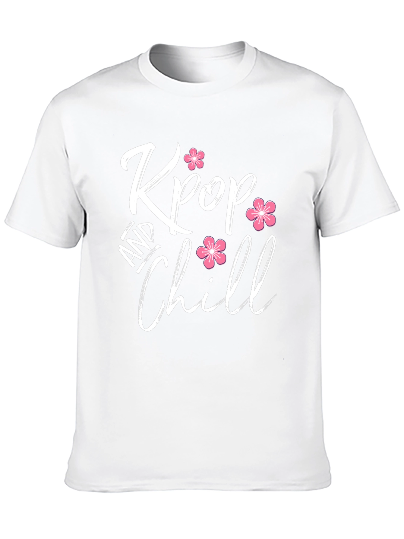 Kpop and Chill Graphic T-Shirt Black