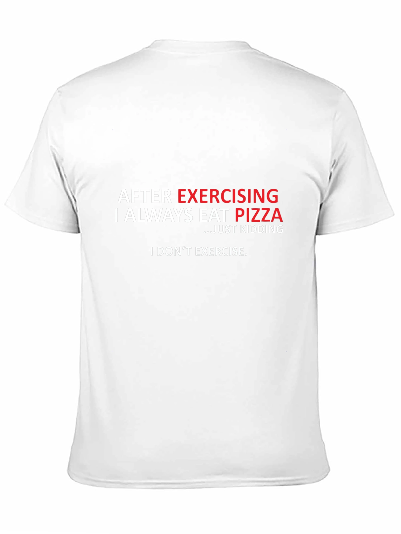 Funny Exercise Pizza T-Shirt