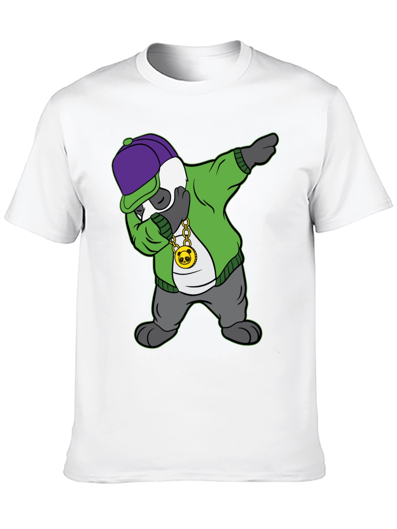 Dabbing Panda Graphic Tee - Cool Cartoon Animal Shirt