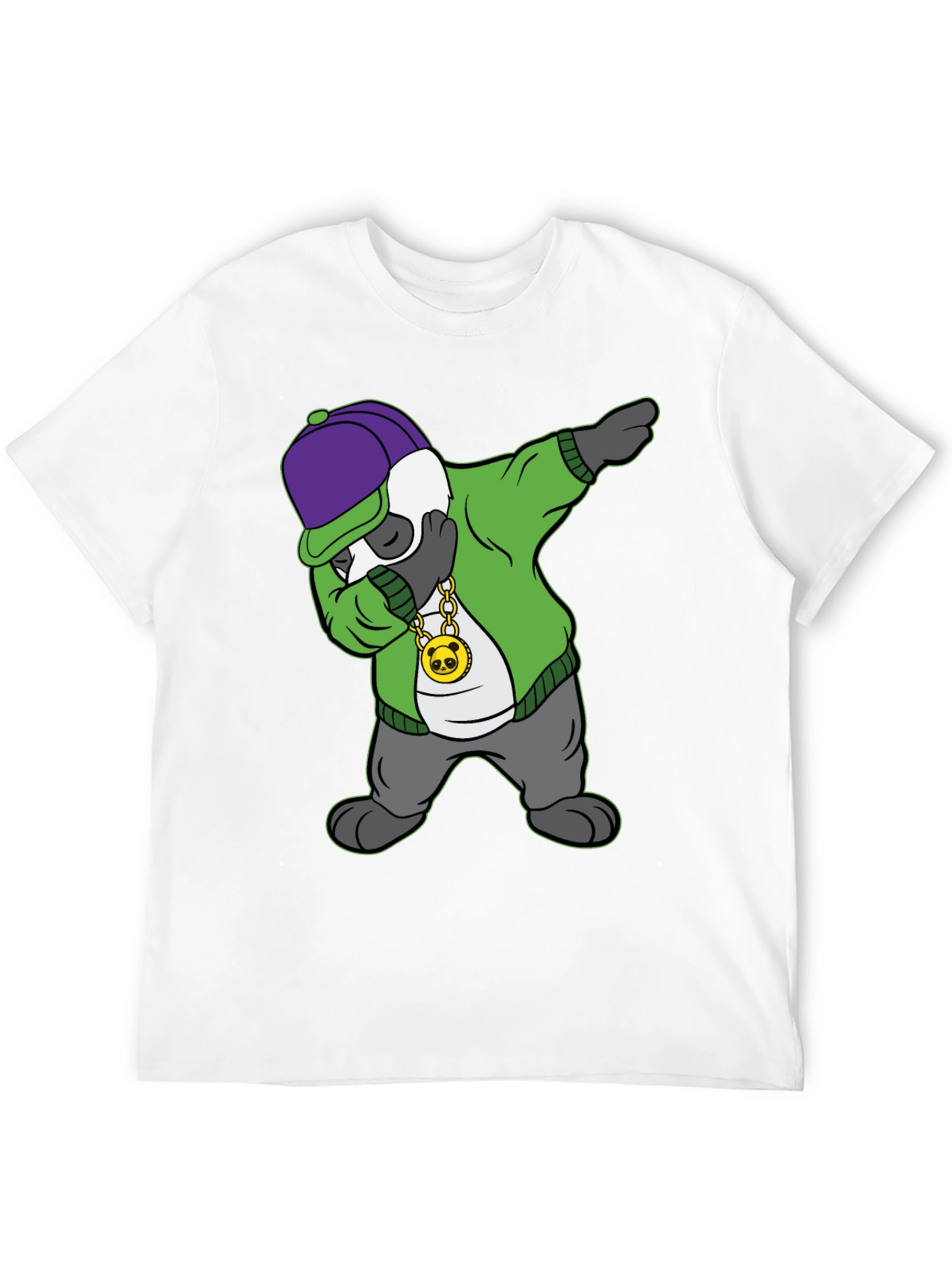 Dabbing Panda Graphic Tee - Cool Cartoon Animal Shirt