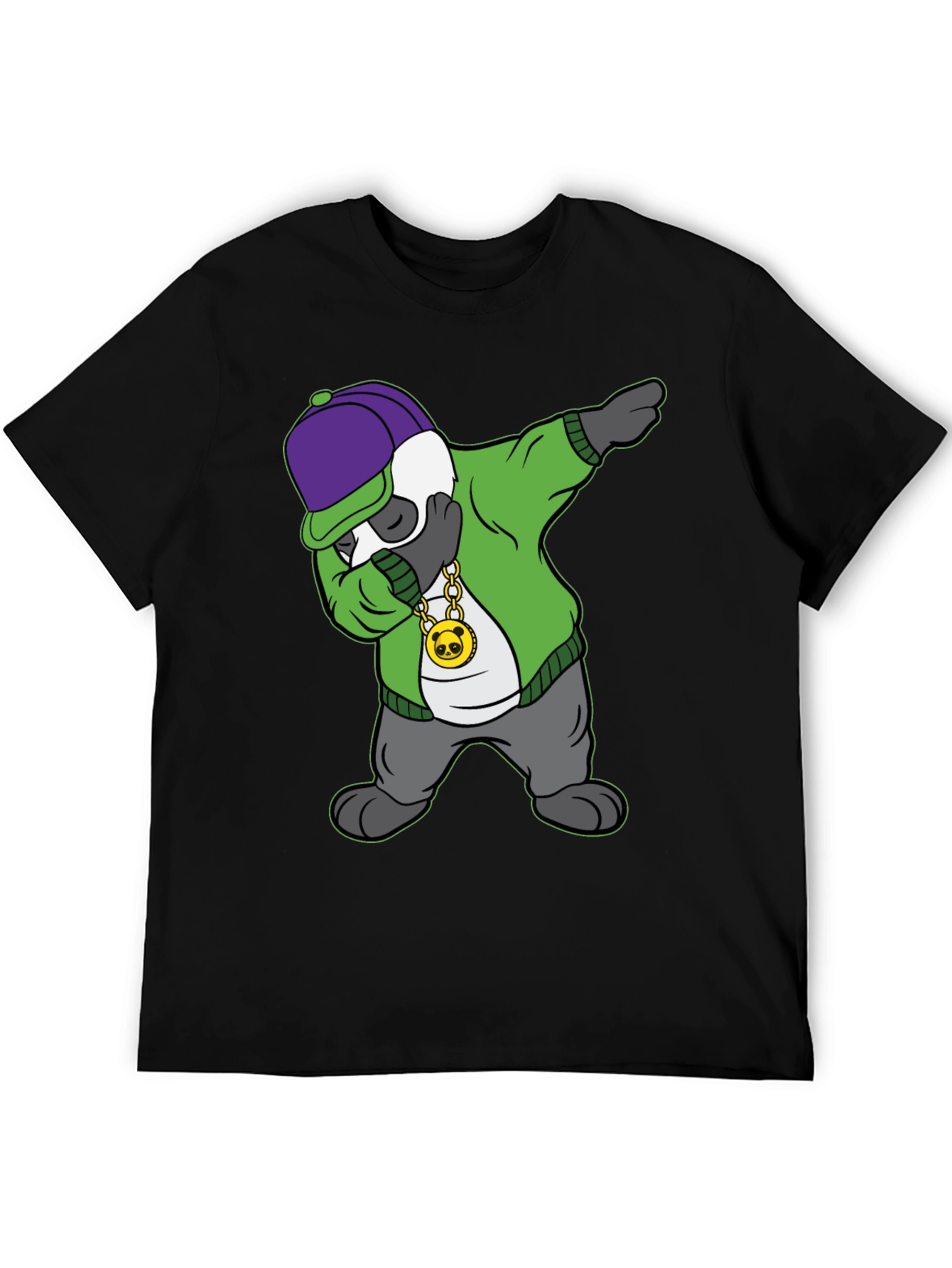 Dabbing Panda Graphic Tee - Cool Cartoon Animal Shirt