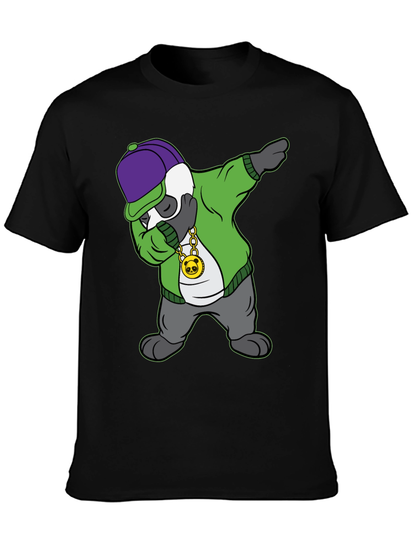 Dabbing Panda Graphic Tee - Cool Cartoon Animal Shirt