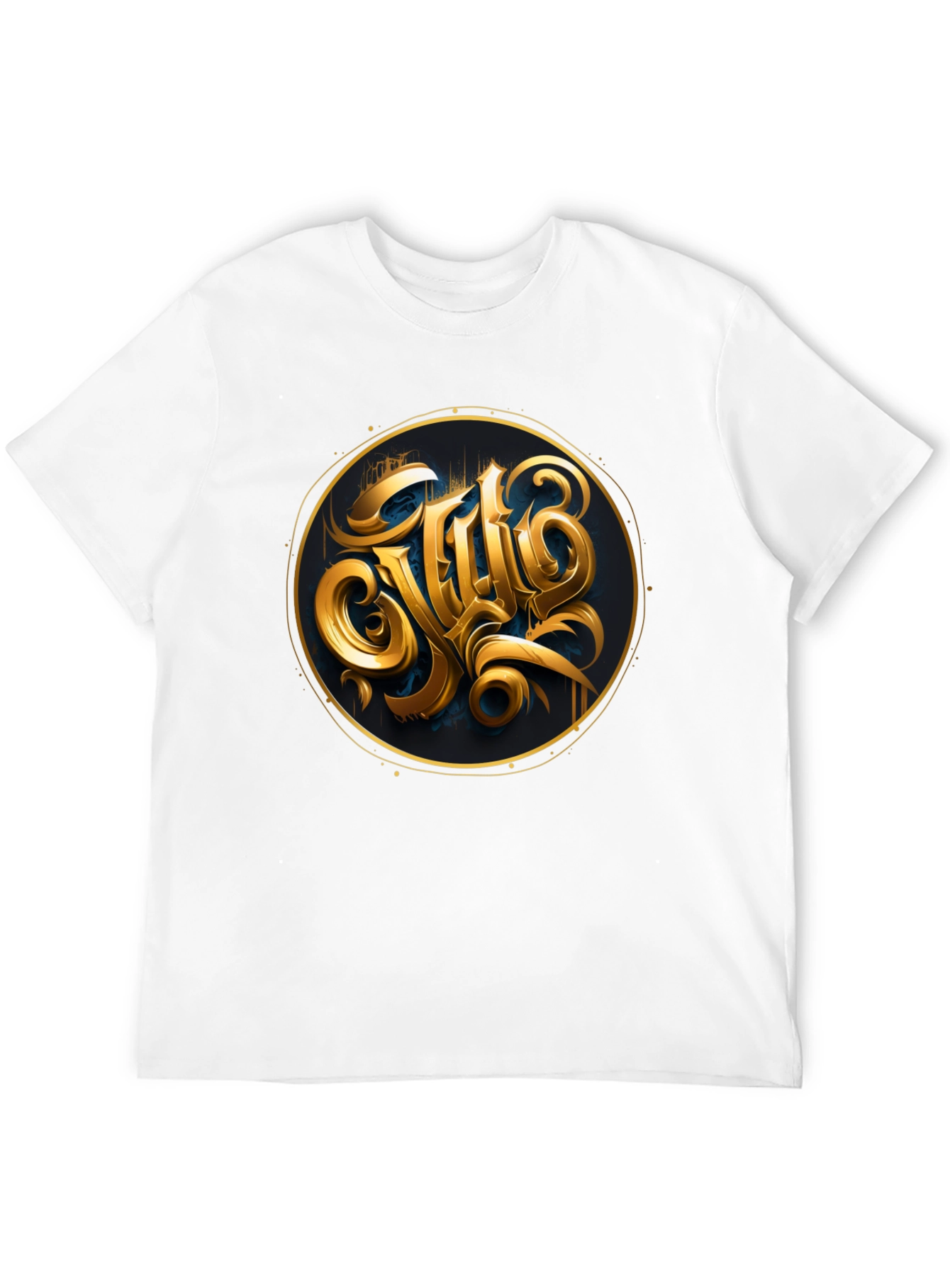 Gold Emblem Black T-Shirt