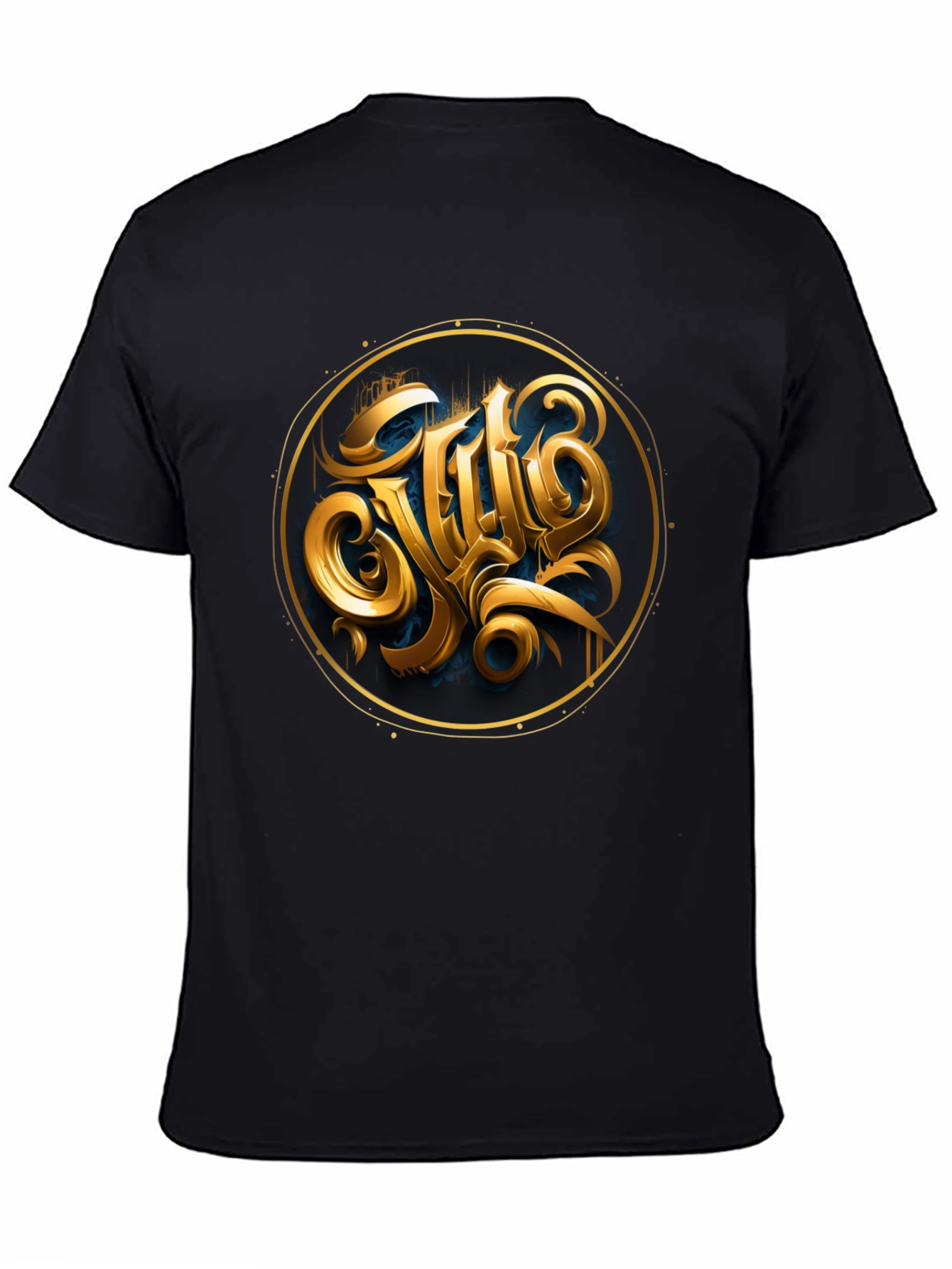 Gold Emblem Black T-Shirt