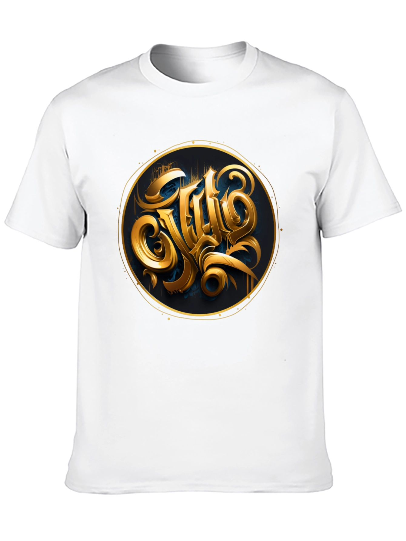Gold Emblem Black T-Shirt