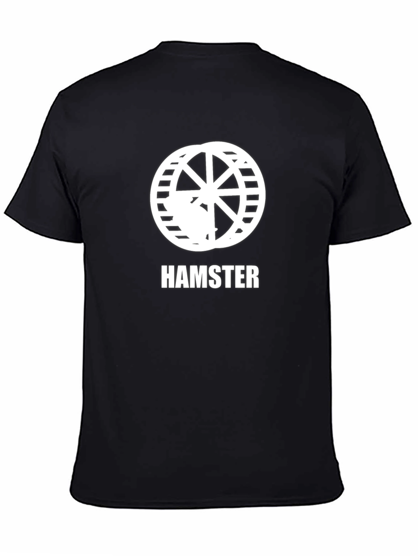 Hamster Wheel Graphic Tee - Novelty Animal Lover Shirt
