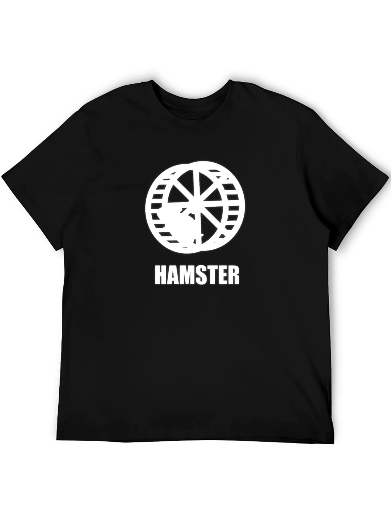Hamster Wheel Graphic Tee - Novelty Animal Lover Shirt
