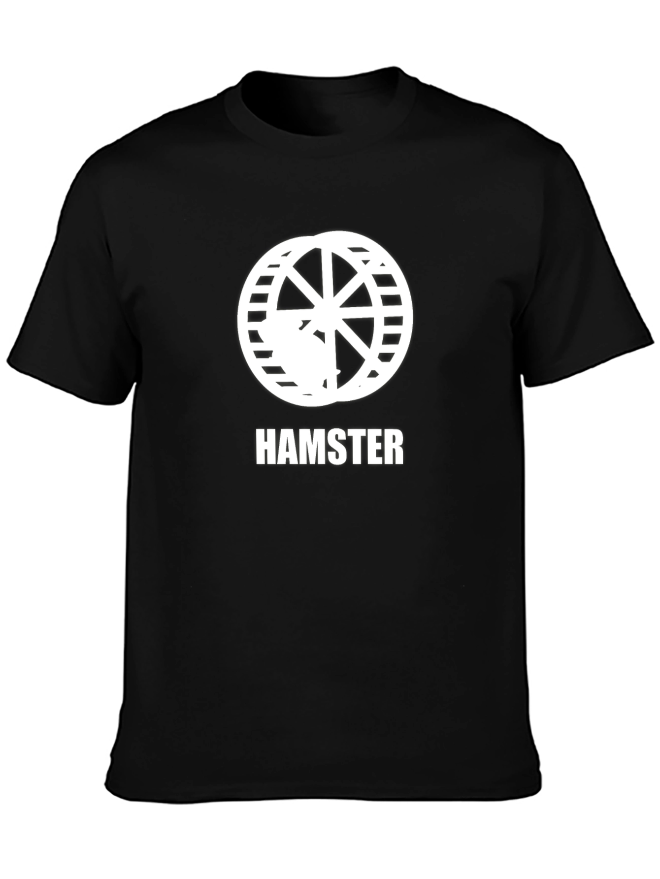 Hamster Wheel Graphic Tee - Novelty Animal Lover Shirt