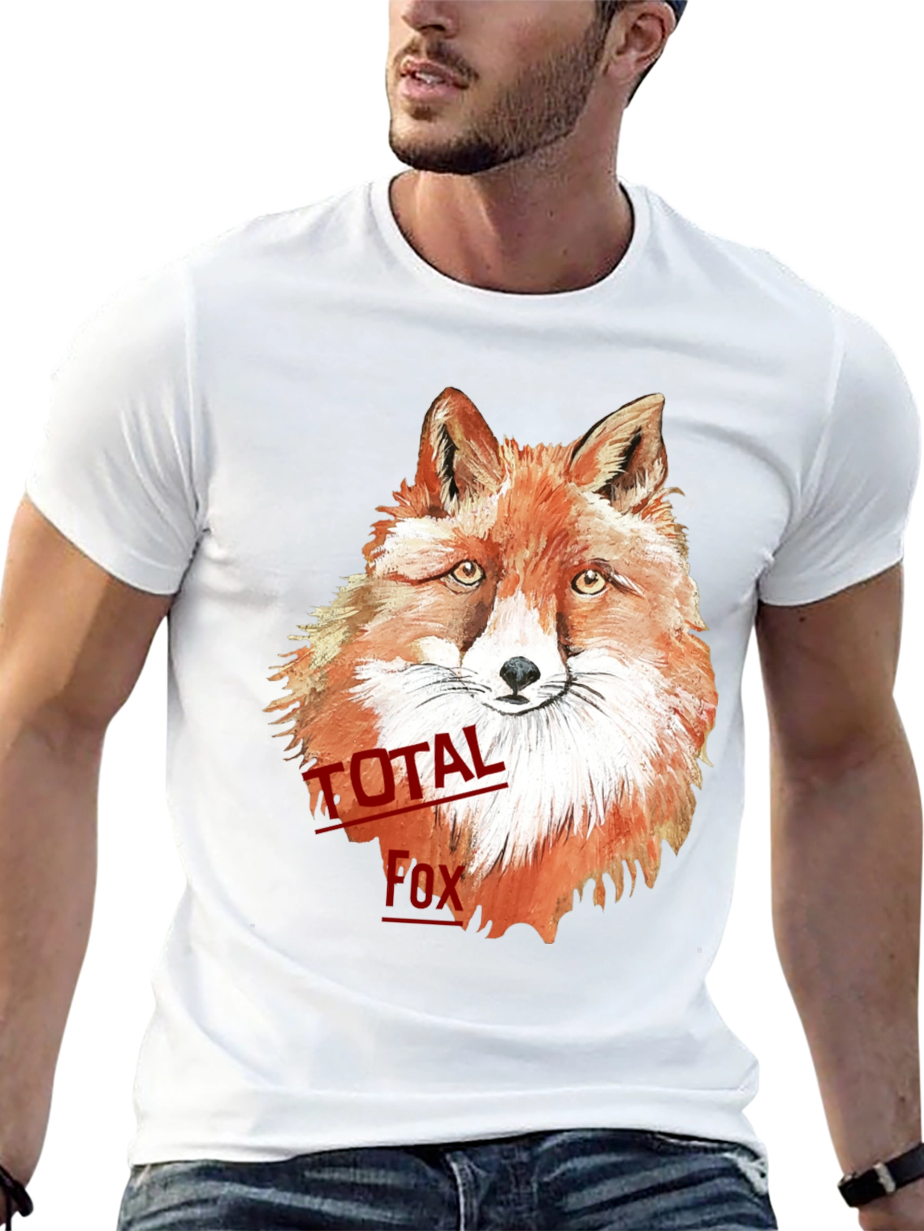 Total Fox Graphic T-Shirt - Cool Animal Tee