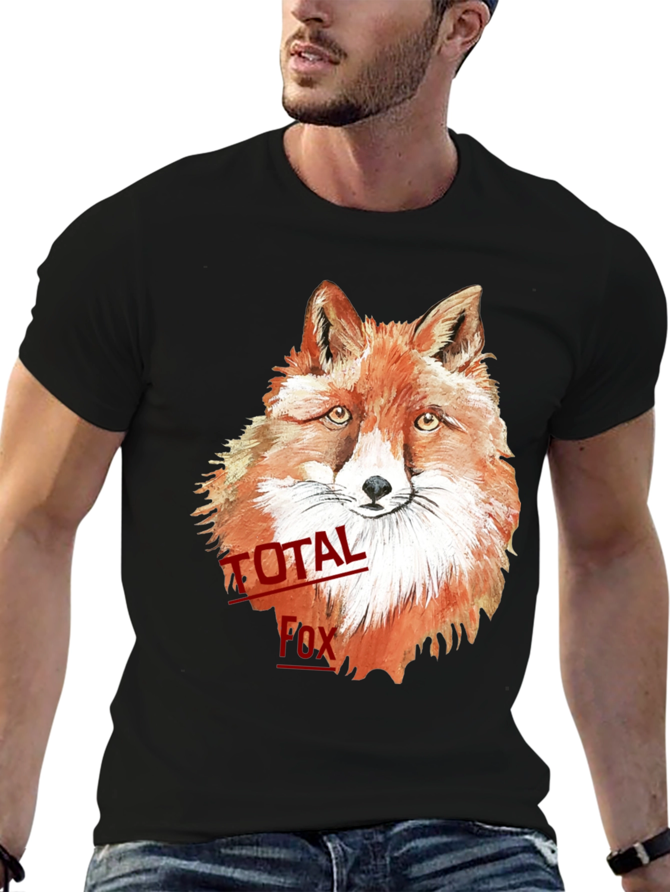 Total Fox Graphic T-Shirt - Cool Animal Tee