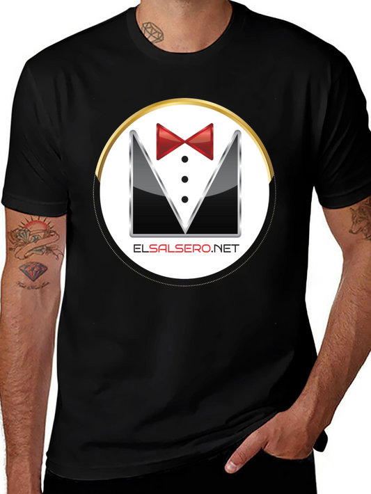 Elegant El Salsero Black Tuxedo T-Shirt