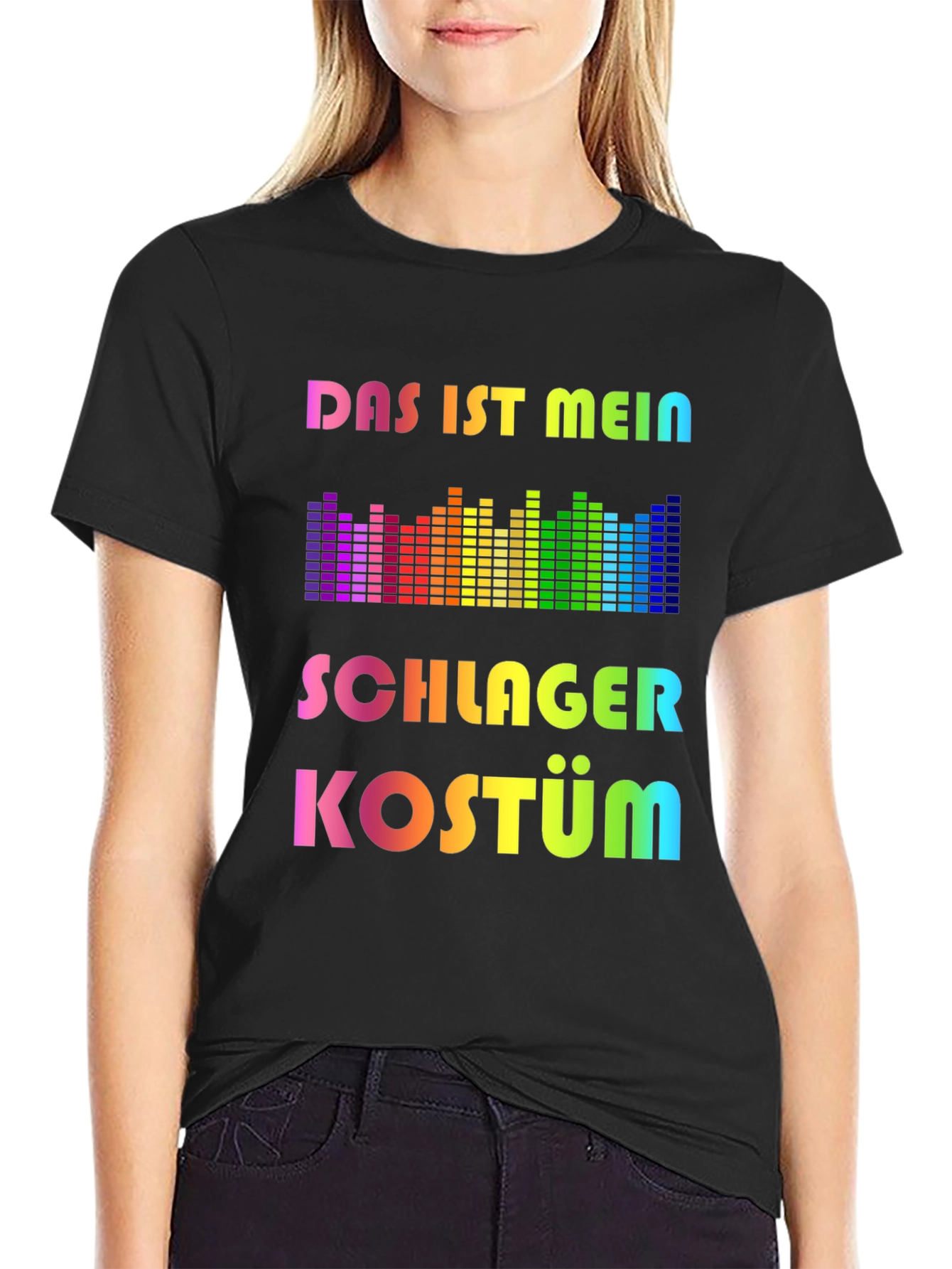 Schlager Kostüm Rainbow T-Shirt - Music Festival Outfit