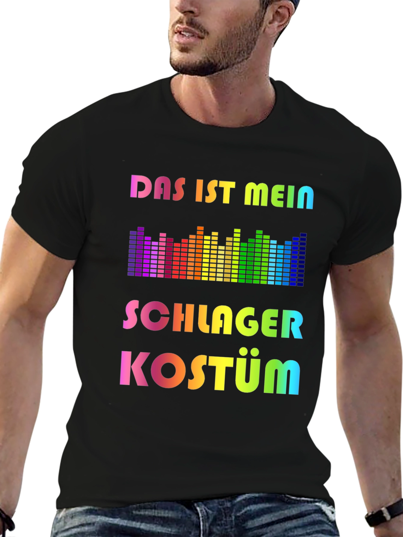 Schlager Kostüm Rainbow T-Shirt - Music Festival Outfit