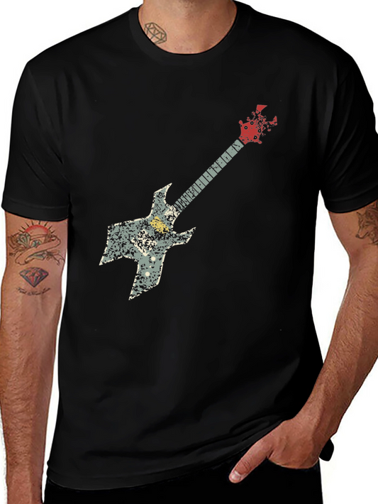 Guitar Graphic Tee - Rock Music Shirt