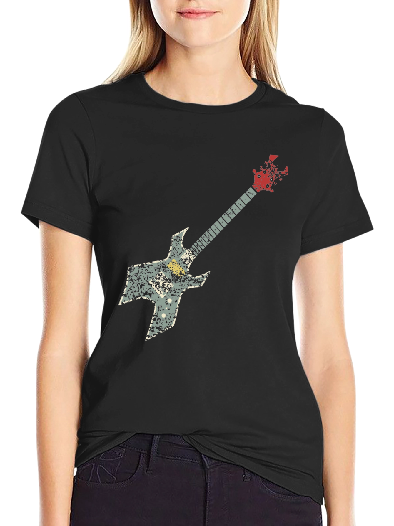 Guitar Graphic Tee - Rock Music Shirt