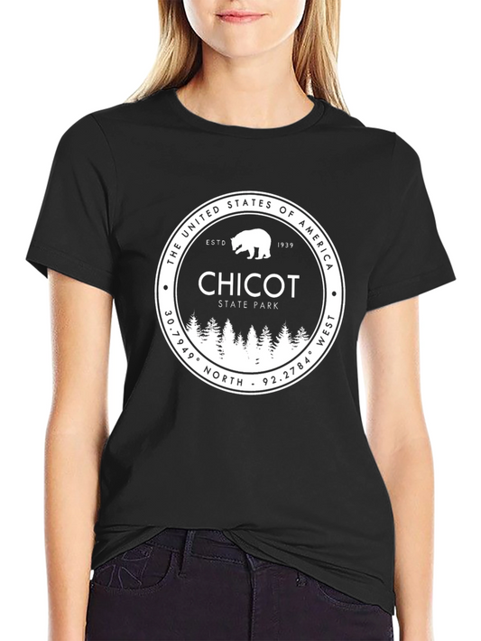 Chicot State Park Black Graphic T-Shirt