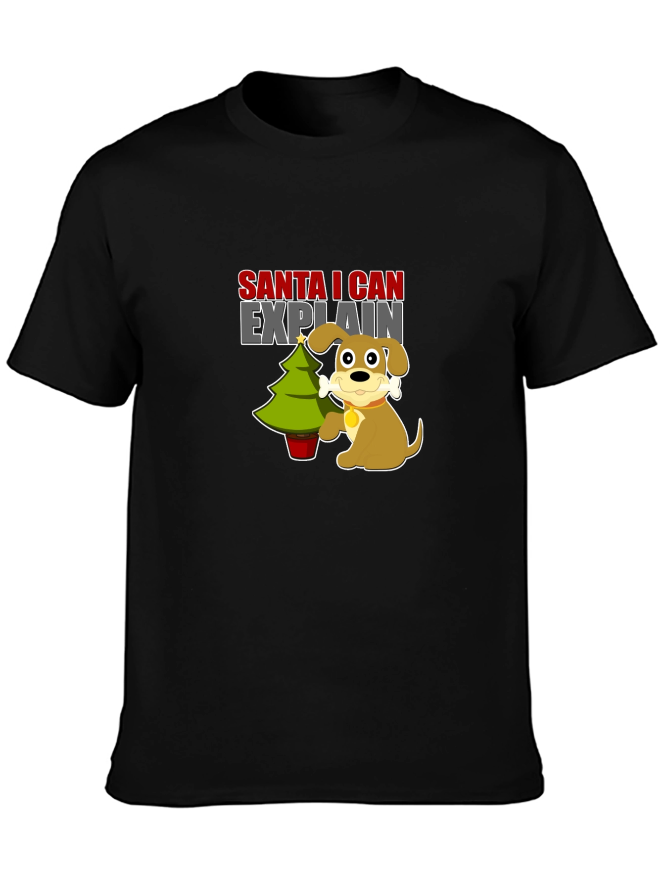 Santa I Can Explain Dog T-Shirt