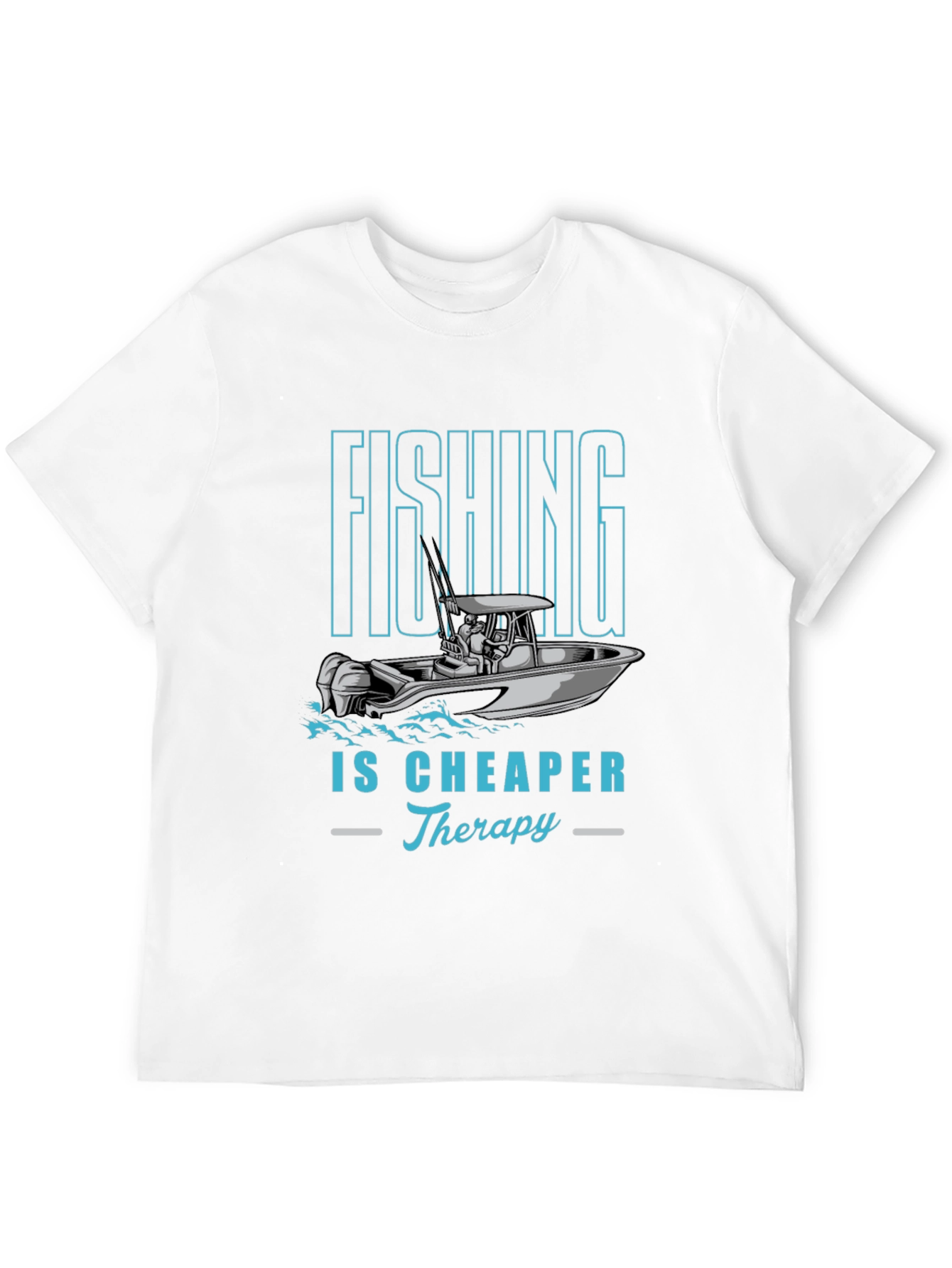 Fishing Therapy Tee - Mens Black Graphic T-Shirt