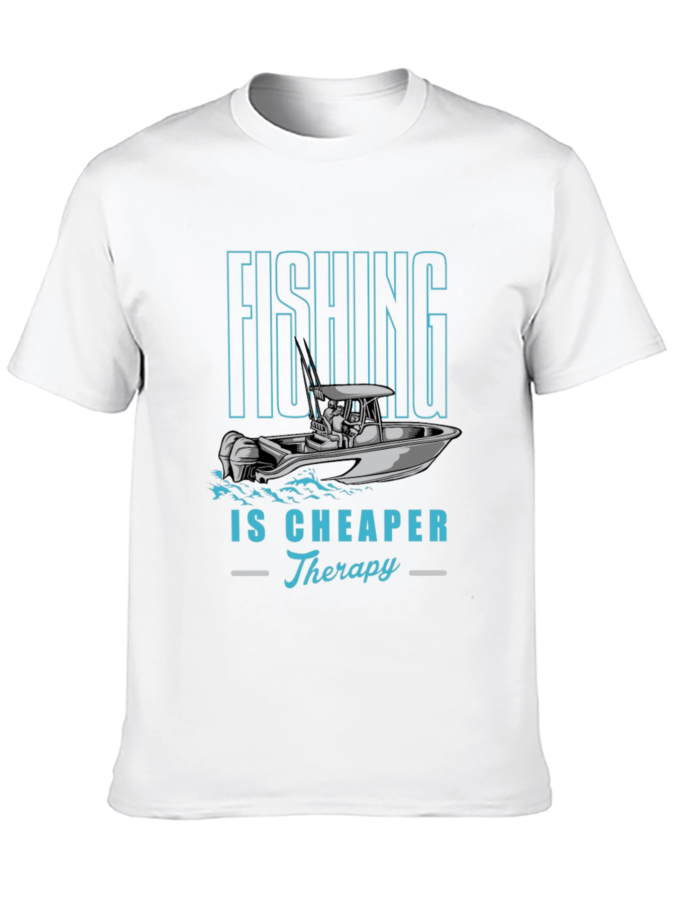 Fishing Therapy Tee - Mens Black Graphic T-Shirt