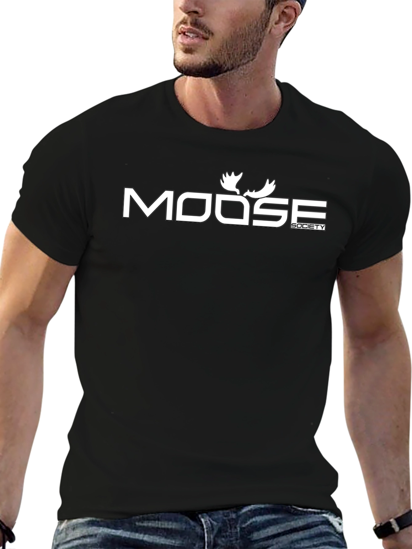 Moose Society Graphic T-Shirt - Black